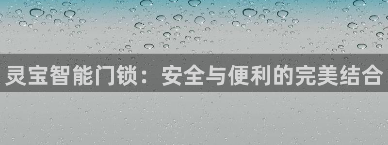 开丰娱乐下：灵宝智能门锁：安全与便利的完美结合