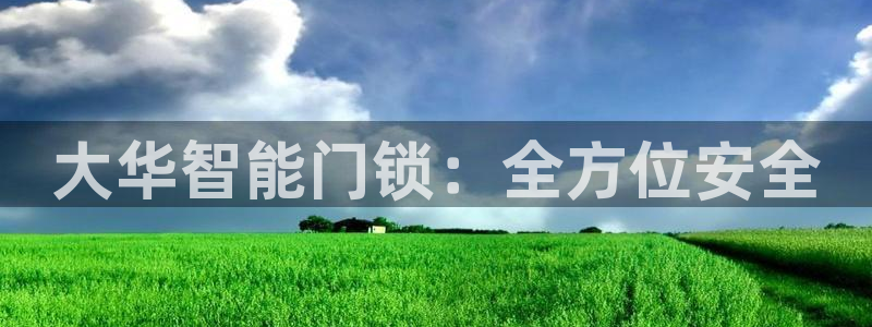 开丰娱乐靠谱吗：大华智能门锁：全方位安全