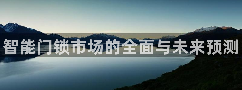 开丰娱乐测速：智能门锁市场的全面与未来预测