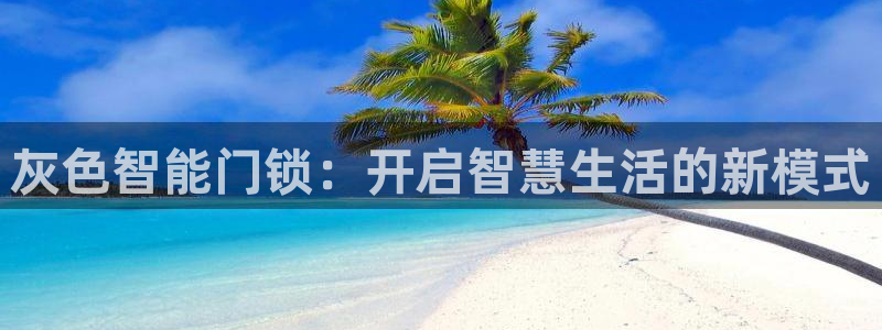 开丰娱乐平台注册：灰色智能门锁：开启智慧生活的新模式