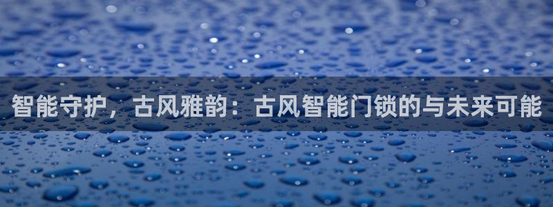 开丰娱乐平台注册地址：智能守护，古风雅韵：古风智能门锁的与未