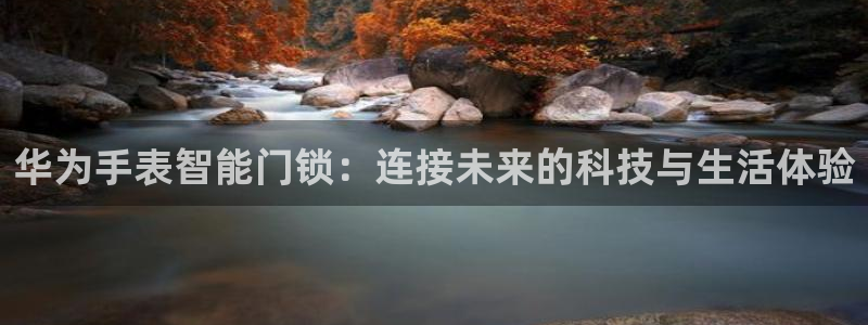 如何注册开丰娱乐账号：华为手表智能门锁：连接未来的科技与生活