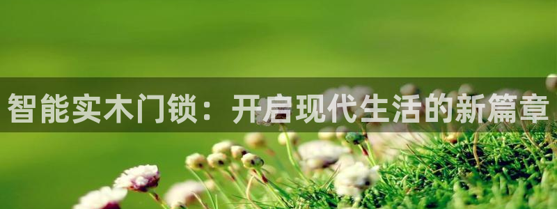 开丰娱乐：智能实木门锁：开启现代生活的新篇章