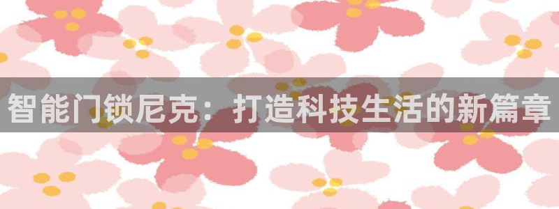 开丰娱乐登入：智能门锁尼克：打造科技生活的新篇章