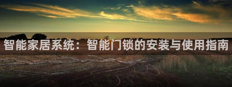 开丰娱乐网站官网下载：智能家居系统：智能门锁的安装与使用指南