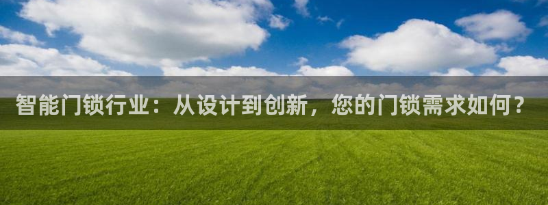 开丰娱乐官网平台：智能门锁行业：从设计到创新，您的门锁需求如