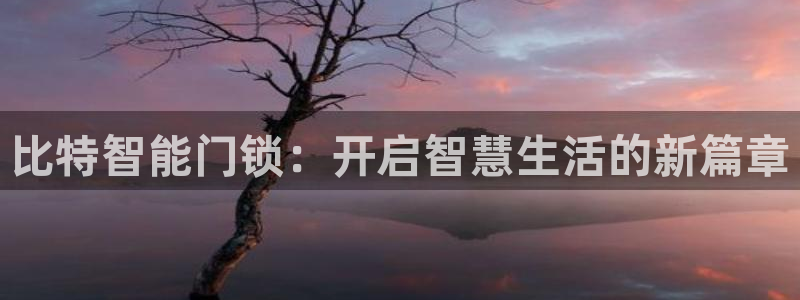 开丰娱乐登陆：比特智能门锁：开启智慧生活的新篇章