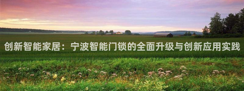 开丰娱乐左7O667：创新智能家居：宁波智能门锁的全面升级与