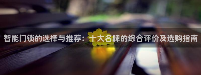开丰娱乐右7O667：智能门锁的选择与推荐：十大名牌的综合评