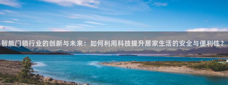 开丰娱乐登入地址：智能门锁行业的创新与未来：如何利用科技提升