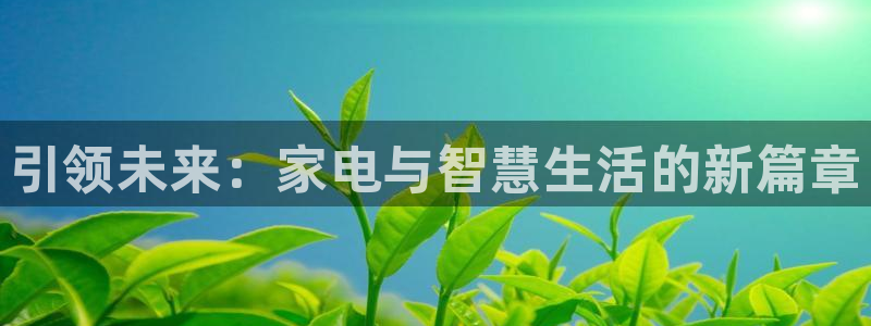 开丰娱乐登录注册：引领未来：家电与智慧生活的新篇章