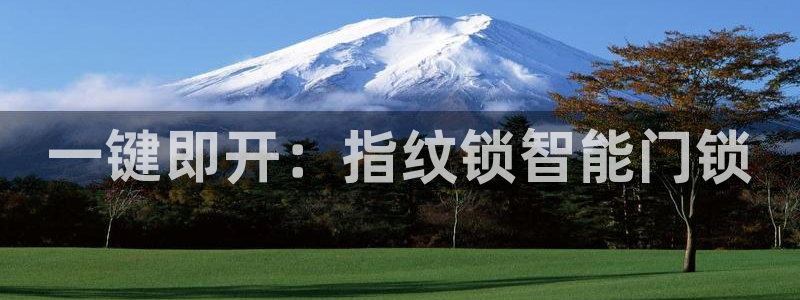 开丰娱乐注册登录不了：一键即开：指纹锁智能门锁