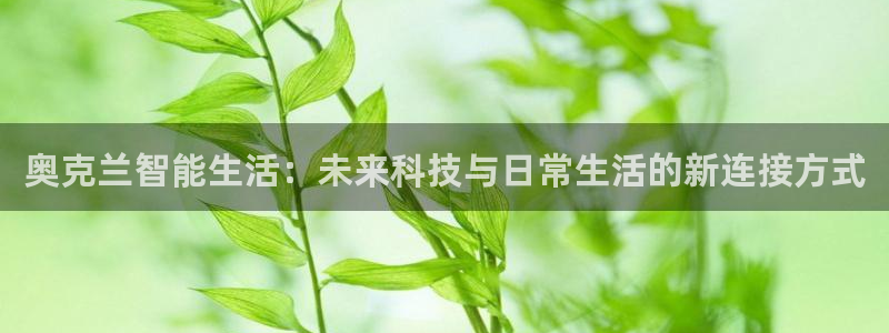 开丰娱乐体育平台：奥克兰智能生活：未来科技与日常生活的新连接
